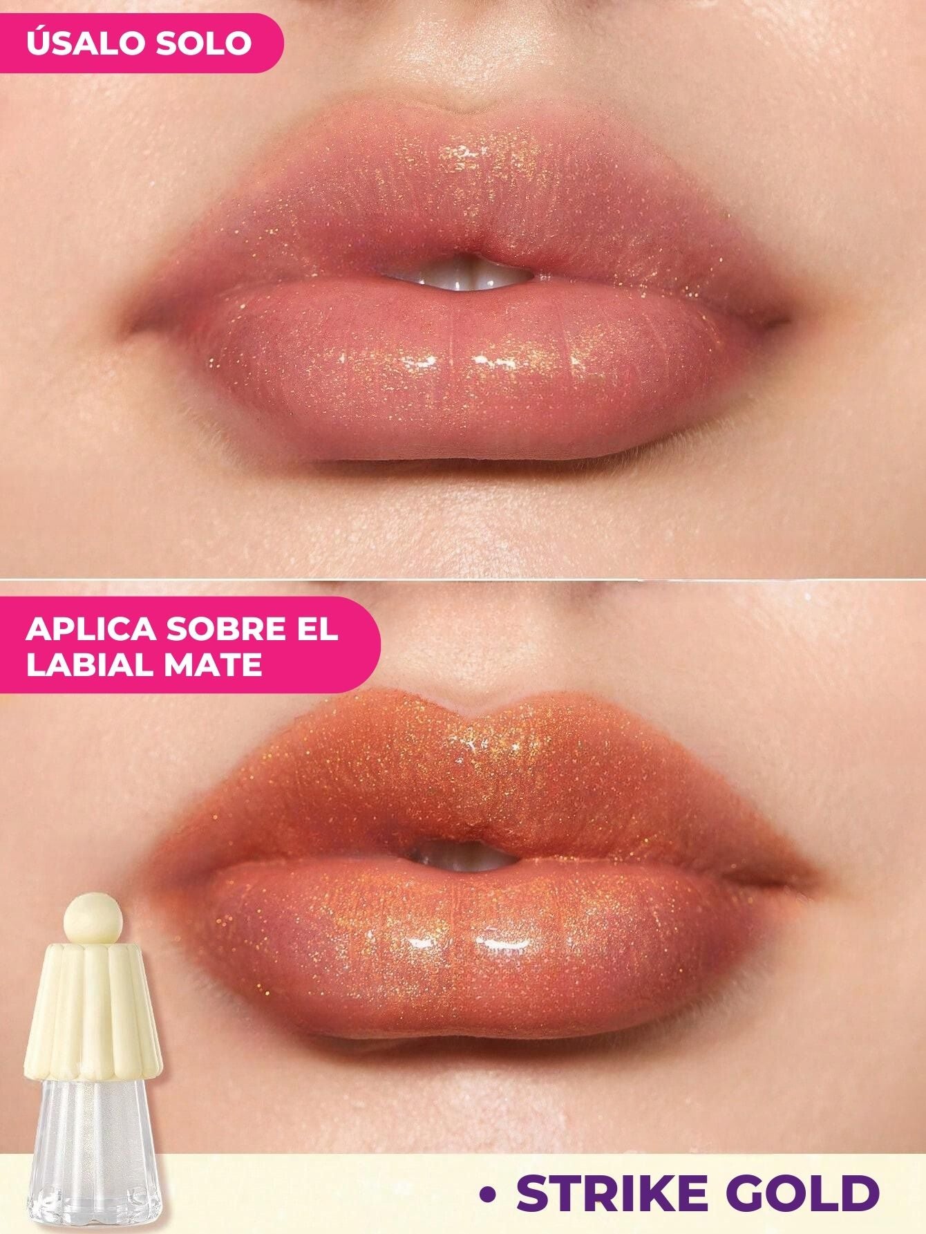 Lip Gloss con Glitter