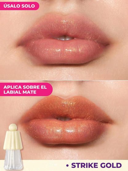 Lip Gloss con Glitter