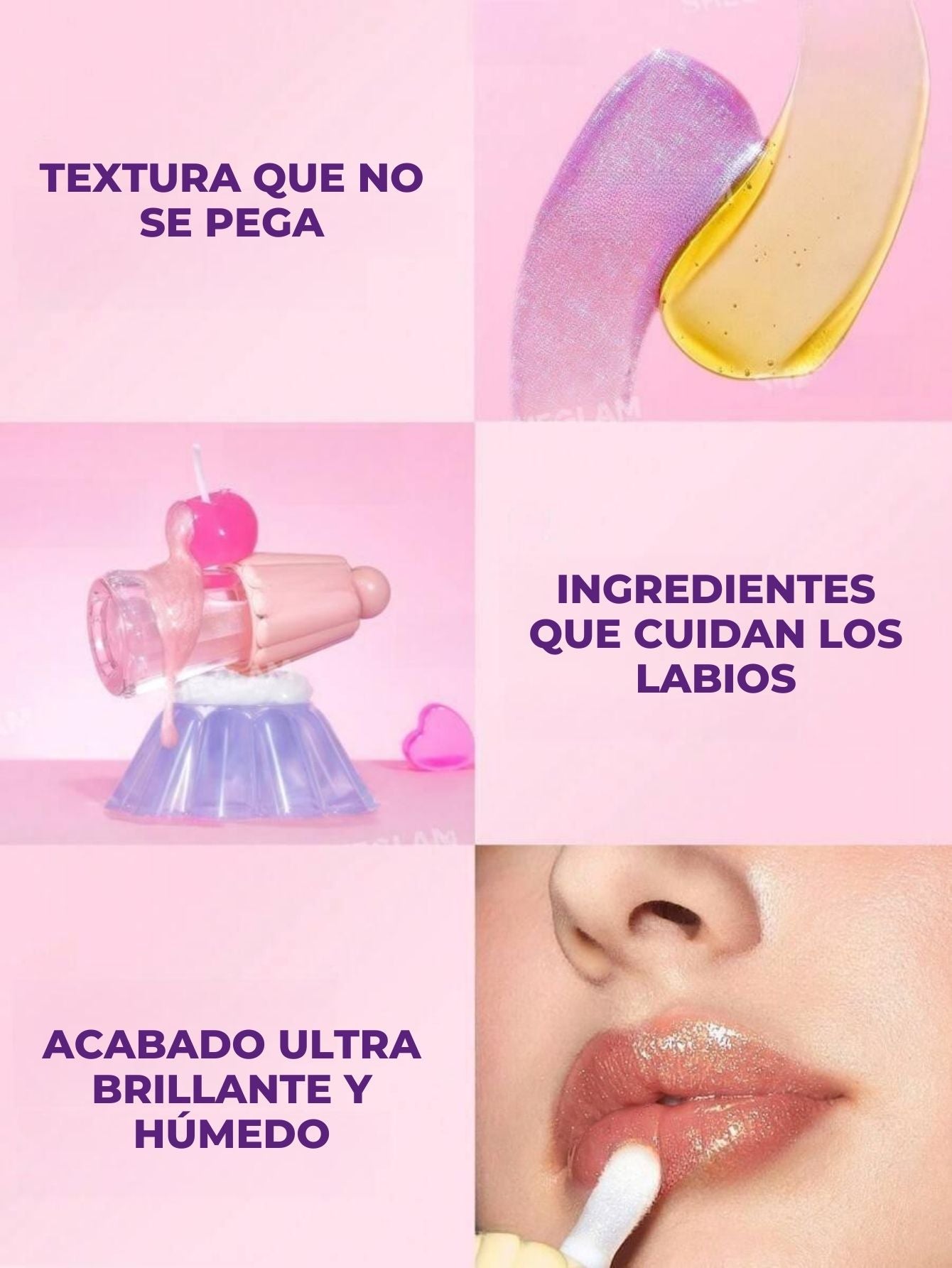 Lip Gloss con Glitter