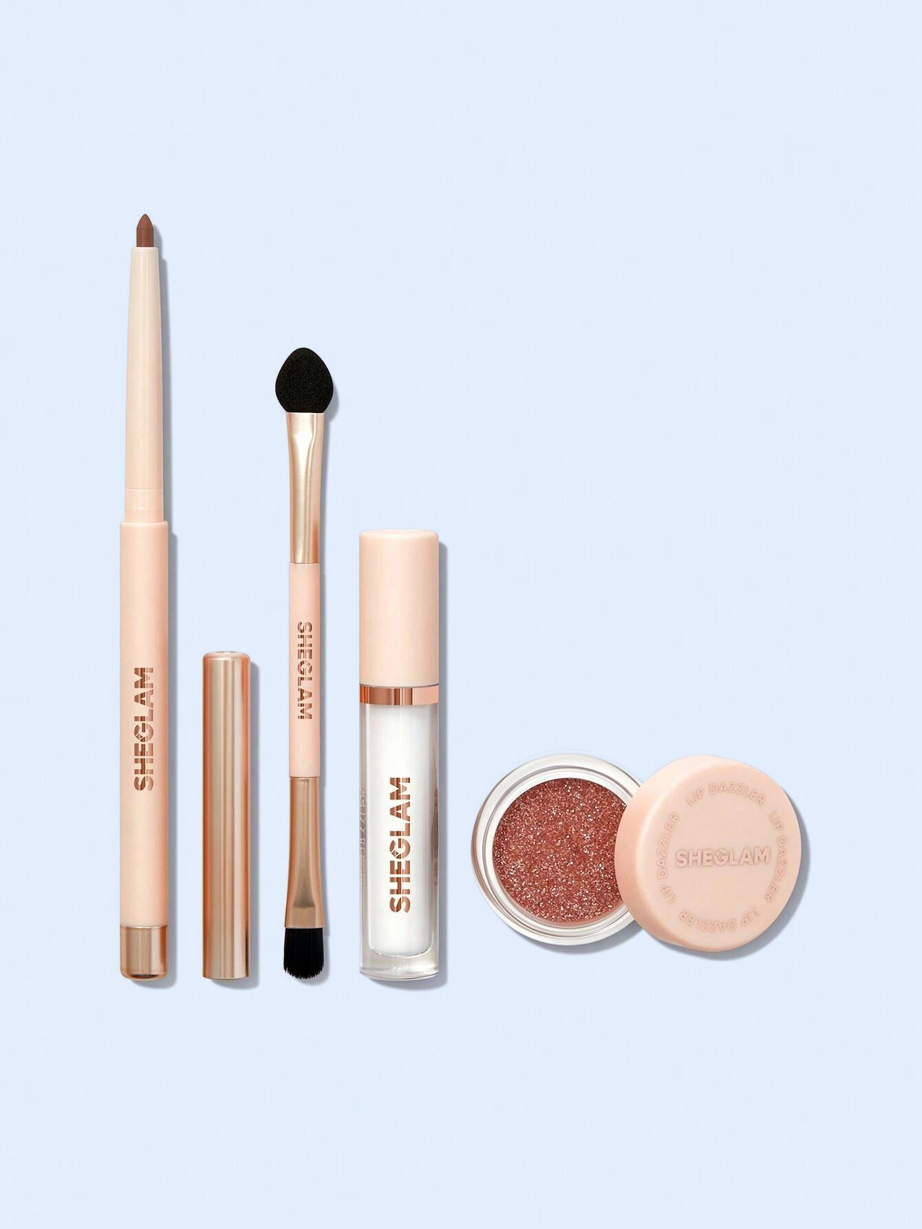 Kit Delineador Labial con glitter