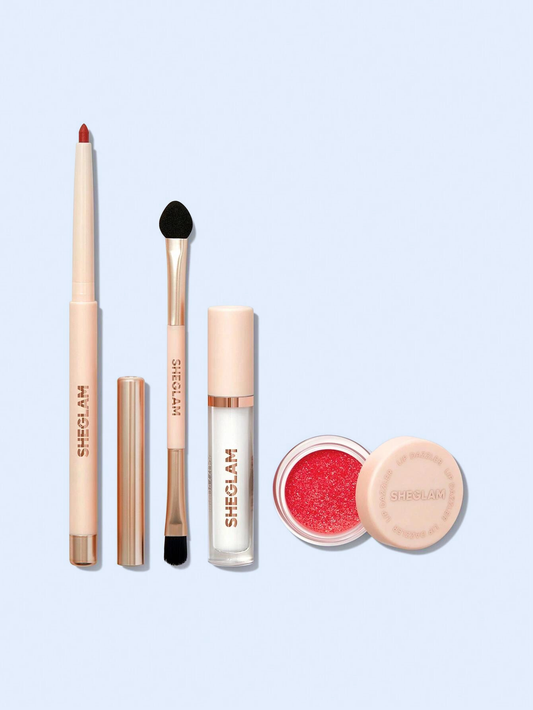 Kit Delineador Labial con glitter