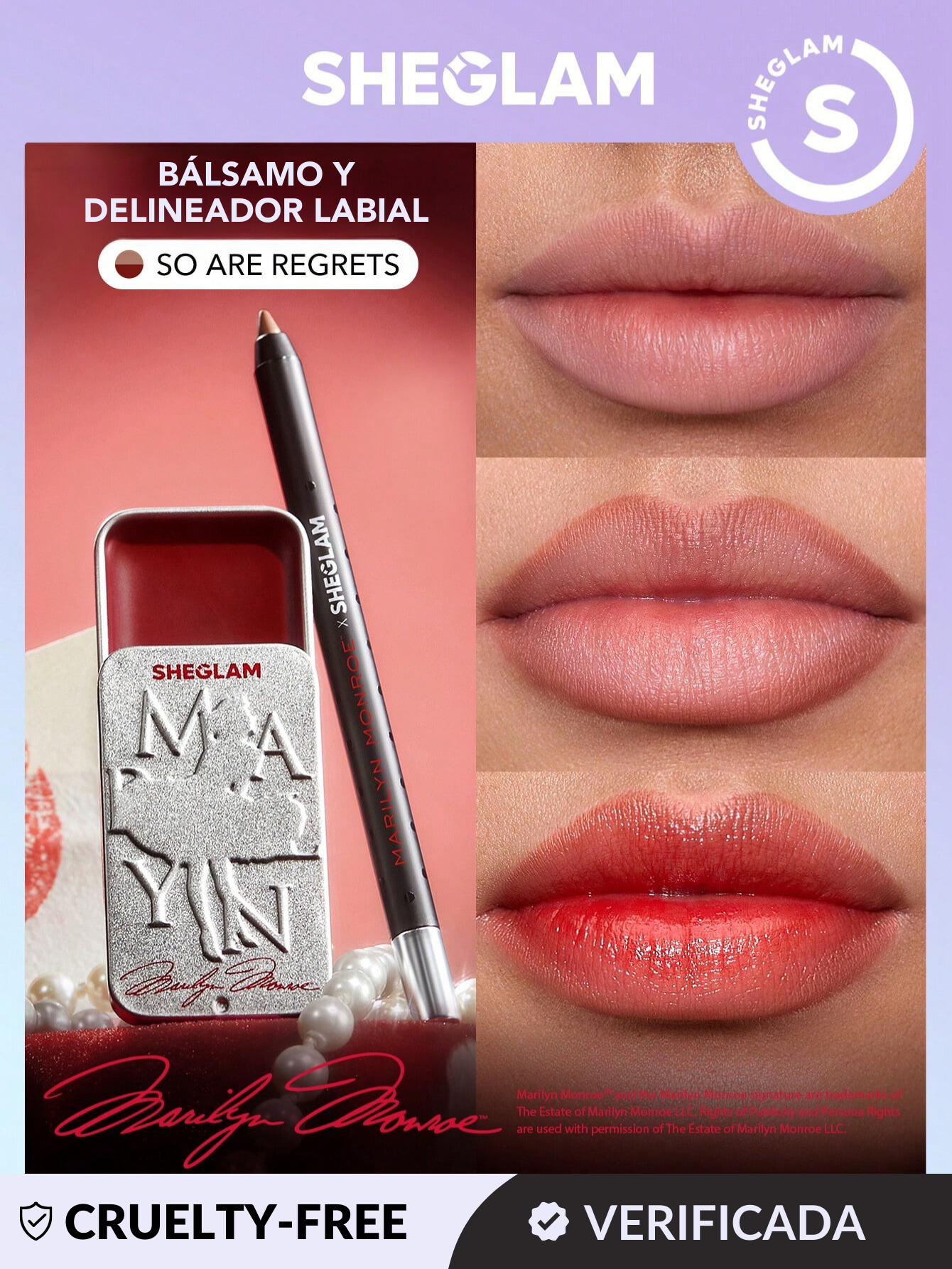 2x1 Bálsamo y Delineador Labial - Marilyn Monroe